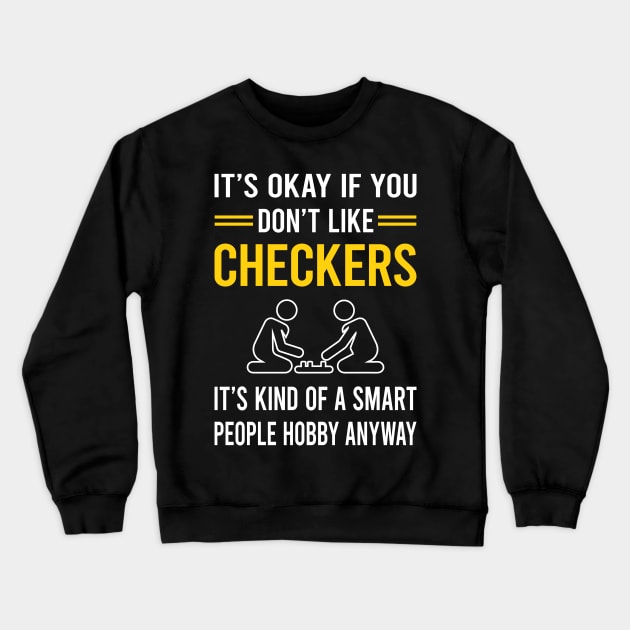 Smart People Hobby Checkers Crewneck Sweatshirt by Good Day